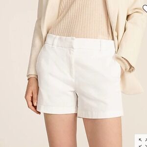J. Crew 4" Chino Short White